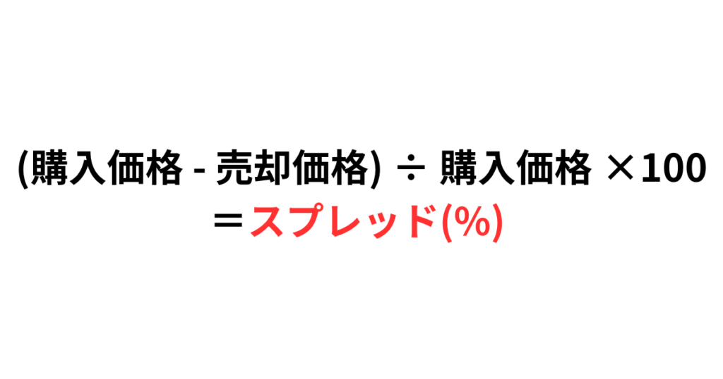 スプレッド計算方法